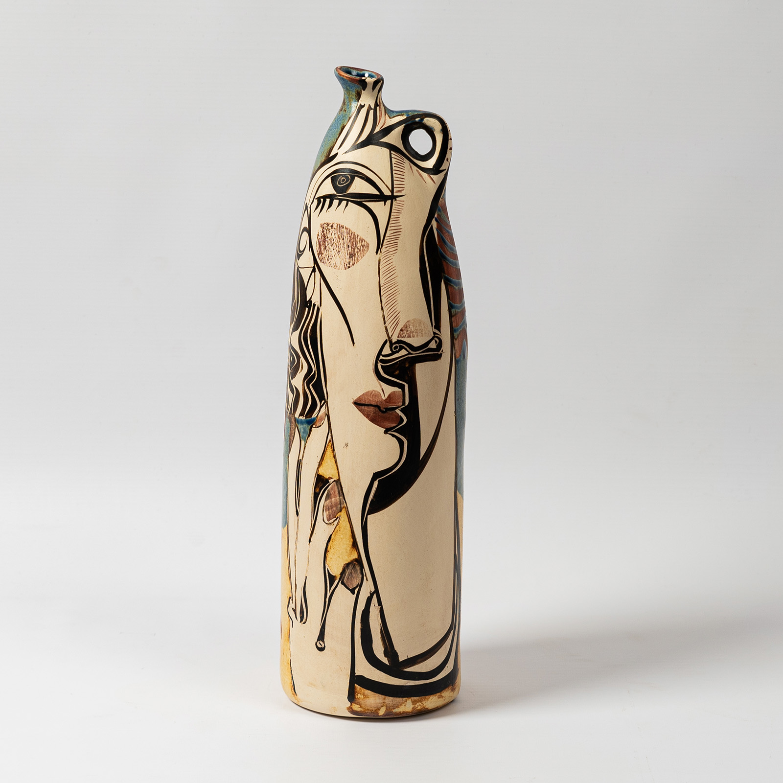 Botella cilíndrica jarra