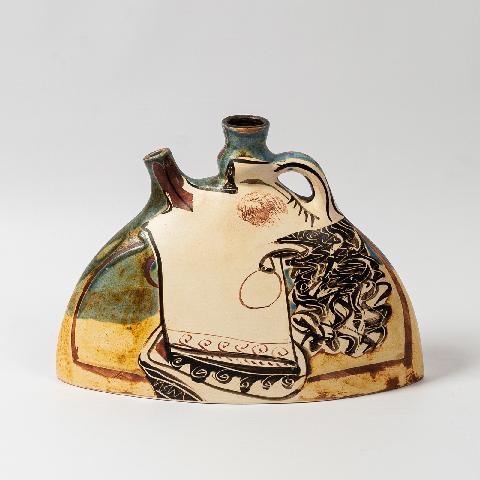 Semilenticular dos bocas asa