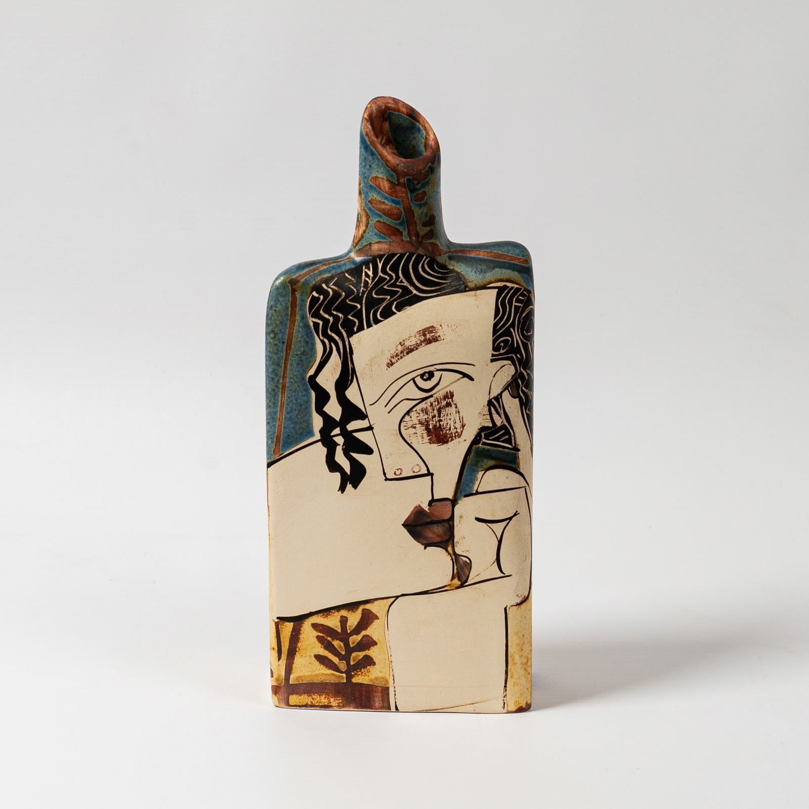 Botella bisel mediana