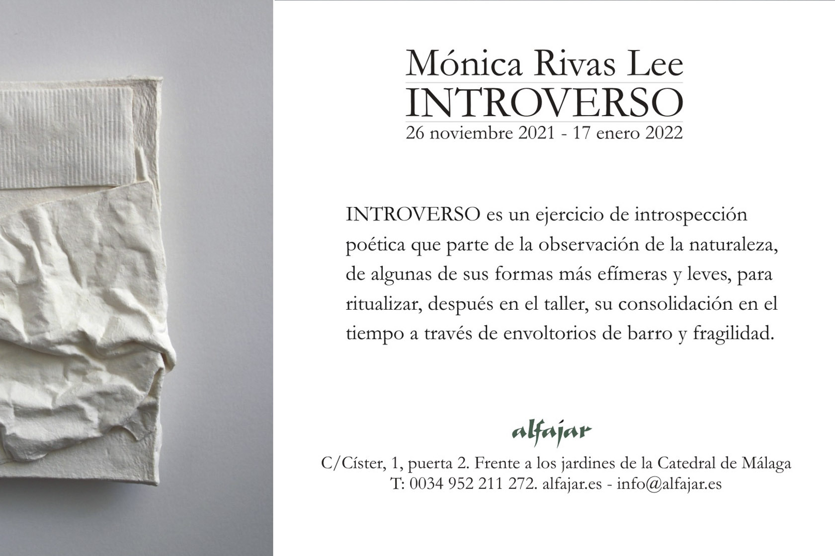 Exposición Mónica Rivas Lee: Introverso